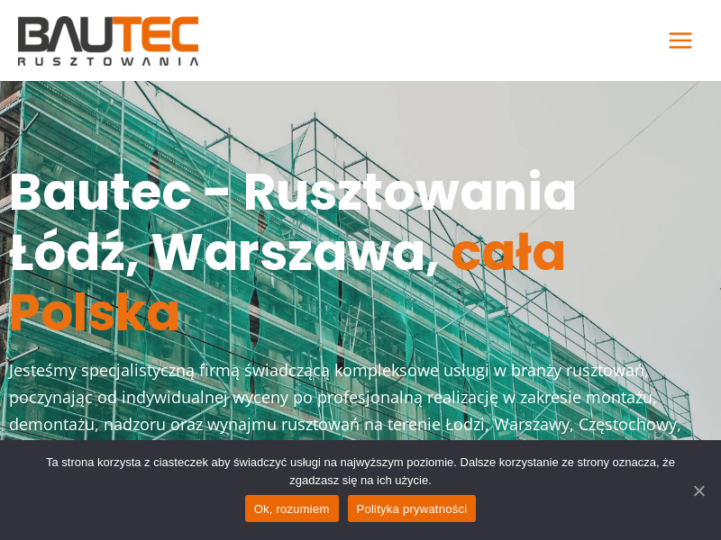 BAUTEC RUSZTOWANIA 